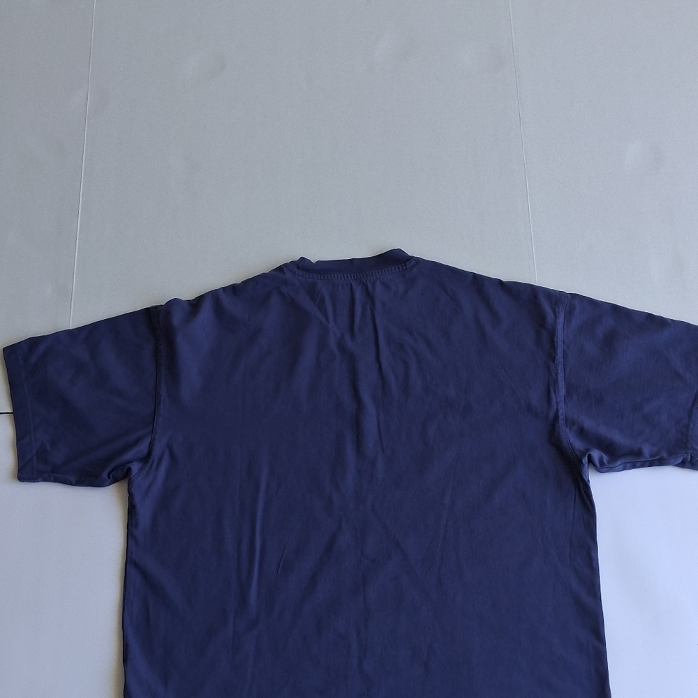 H&M Men's Navy Short-Sleeve Crew Neck Tee